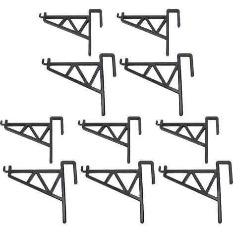 Support de support pour apiculteur, 10 pièces, support de cadre de ruche en plastique, fournitures d'équipement, outil pour apiculteurs noir (1/5)