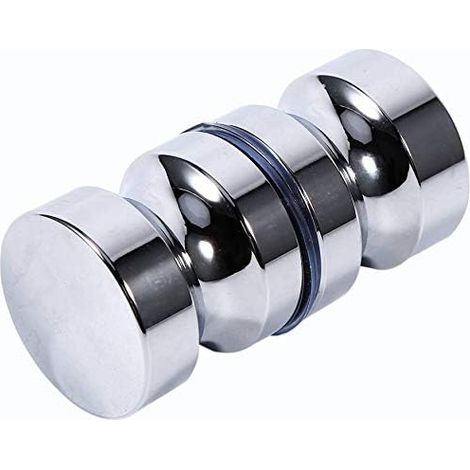 Round Bathroom Door Handle Aluminum Alloy Single Sided Shower Glass Pull Knob Foe Bathroom Shower Cabinet Handle (1/5)