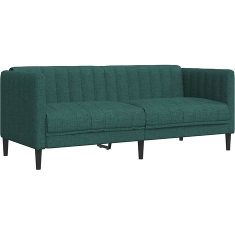Canapé 2 places,Sofa pour Salon,Banquette vert foncé tissu CFW200638 (1/5)