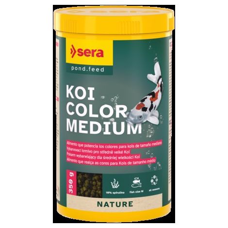 Sera Koi Color Medium - Alimento natural que potencia los colores, para kois de colores vistosos de entre 12 y 25 cm