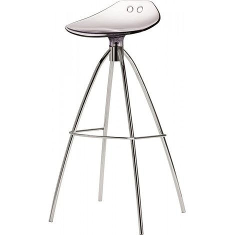 SGABELLO FROG H. 80 trasparente (1/2)