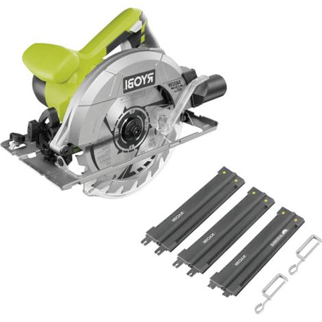 Pack RYOBI Scie circulaire - RCS1400-G - 1400W - 66mm - guide de coupe - RAK03SR (1/5)
