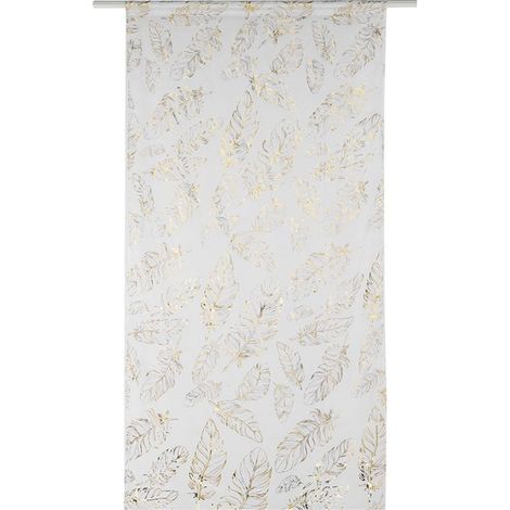 Tulle fenêtre porte rideau drapé chambre salon café (doré) (1/5)
