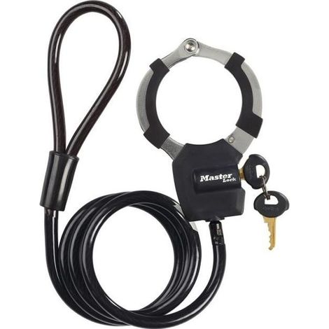 MASTER LOCK Kabelschloss mit Schlüssel [Kabel 1m] 8275EURDPRO – Ideal für Scooter Roller, Fahrrad, Kinderwagen, Sportausrüstung (1/4)