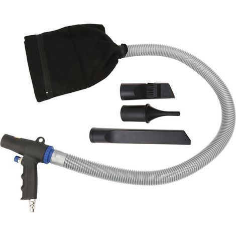 Air suction gun, ABS plastic compressor, durable and rust-resistant, long service life. Low power consumption for cleaning windblown debris (1/5)