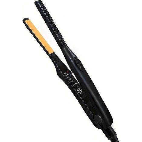 Lisseur professionnel pour cheveux courts et contours, mini lisseur à technologie ionique, conception anti-brûlure pour une utilisation en toute sécurité