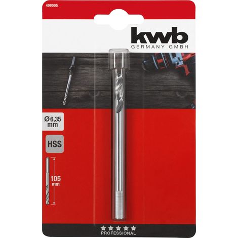 kwb Punta di centraggio HSS Ø 6,35 mm, per fusti della serie Easy-Cut (1/4)