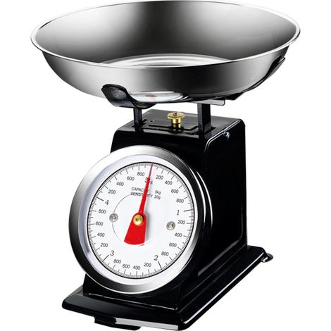 Bilancia Meccanica Analogica da Cucina in Metallo Atlas Vintage 5Kg Nero (1/5)