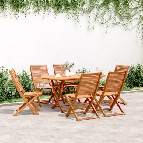 Sedie da Giardino Pieghevoli 6 pz 51x66x95 cm Legno di Acacia vidaXL 546333