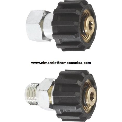 1/4" M MECLINE ARF Raccordo Attacco rapido girevole a GHIERA idropulitrice