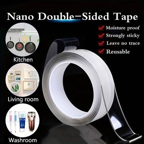 Ruban Adhésif Double face puissant Nano 2 mètresRuban Adhésif Double face puissant Nano 2 mètres-Ywey (1/4)