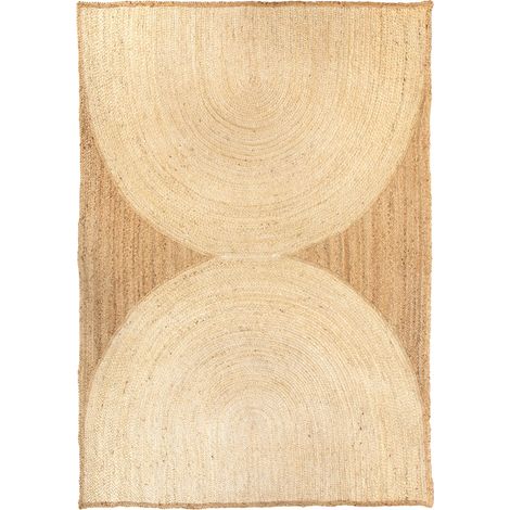 VIVARAISE - Tapis Vivaraise Kosta en jute - 230 x 160 cm - Couleur beige clair (1/5)