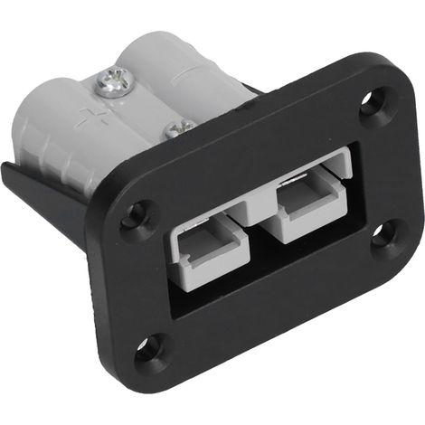 Schwarzer ABS-Batterieladestecker für 50-Ampere-Unterputzmontage für Wohnwagen, Boote, LKWs, Gabelstapler (1/5)