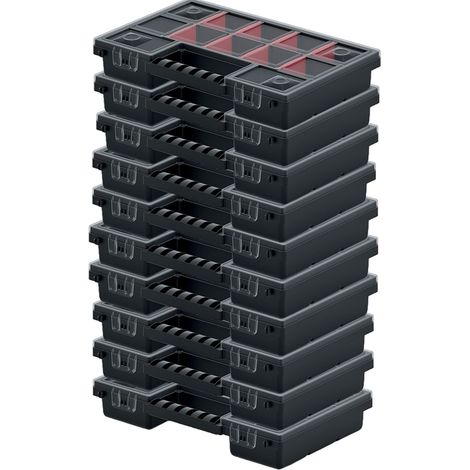 10er Set Kistenberg Sortimentskasten Nors Organizer Sortierbox Kleinteilemagazin (1/5)