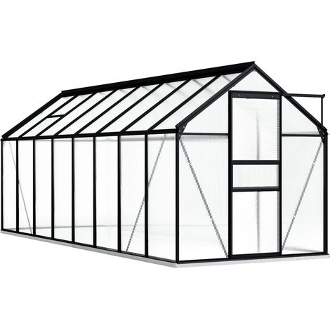 Serre de jardin Solide 490 X 190 X 202 cm. Volume de 15,5 m³ Qualité et Robustesse (1/5)