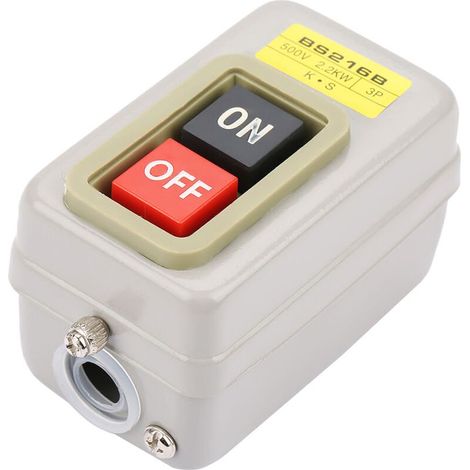 Interruttore trifase 15A 110-380V On/Off con blocco automatico e pulsante BS216B (1/4)