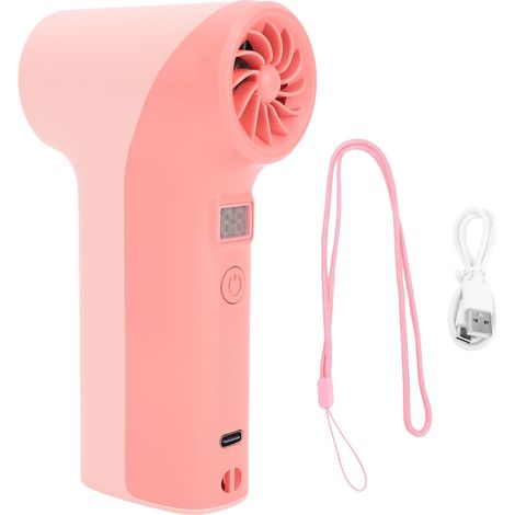 Ventilateur portable turbo 40 000 tr/min haute vitesse, 5 vitesses, rechargeable, avec lumière LED Roseate (1/5)