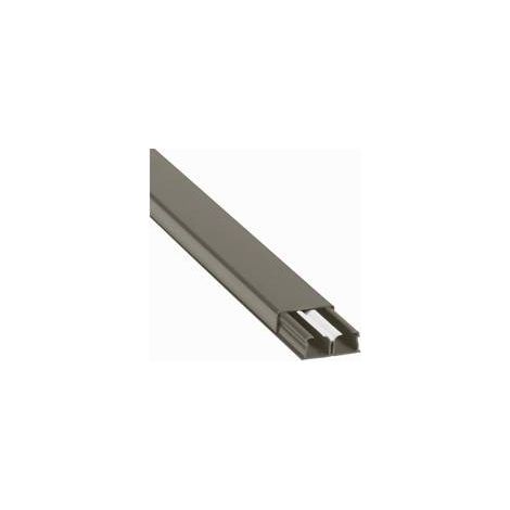 Guide-câbles marron 32x12,5mm grande capacité 2 compartiments longueur 2,1m LEGRAND 030078