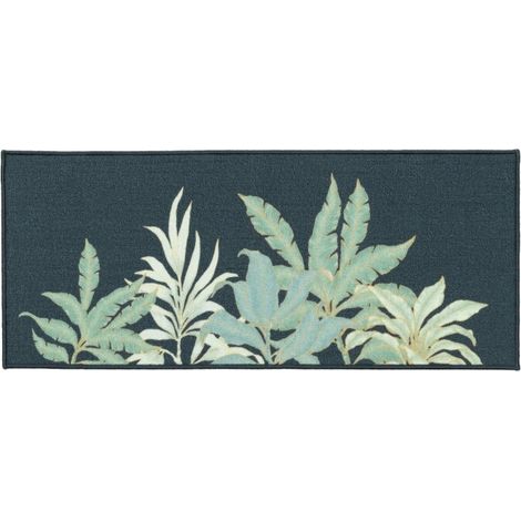 Tapis rectangle 50x120 cm – Vayana – 100% Polyamide – Finition surjet – Dessous antidérapant