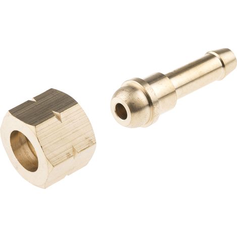 Rs Pro – Raccord de tuyau souple BSP 3/8' femelle en laiton – Connexion fiable pour systèmes de tuyauterie – Écrou à filetage inversé (1/2)