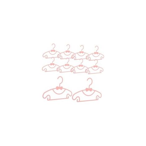 Cintres pour Garçon Et Filles Noeud Léger en Polypropylène Rose, Lot de 10, Adaptés -né Et Tout-Petit, pour Vêtements Bébé Et Organisation Chambre D'garçon Et Filles (1/5)