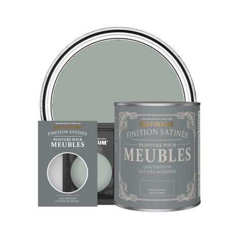 Peinture pour Meubles Finition Satinée - Gris Urbain (1/2)