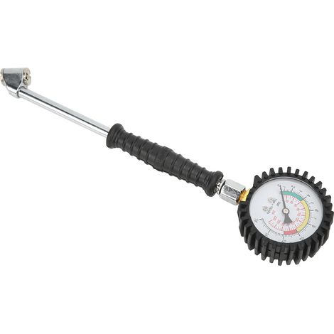Manomètre de pression des pneus 0-220 PSI, à aiguille, mécanique, portable, haute précision, universel pour voiture, moto et vélo (1/5)