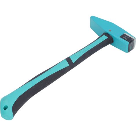 Marteau de machiniste en acier au carbone avec manche en TPR, marteau de forge multifonctionnel pour forgerons, ingénieurs et menuisiers (taille L). (1/5)