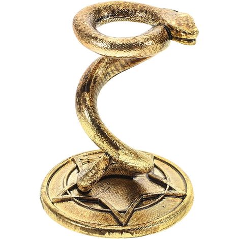 Support en Alliage Serpentiforme pour Boule de Jardin Khaki, Élégant et Créatif, Améliore la Brillance et Empêche le Basculement, pour Décoration Intérieure (1/5)