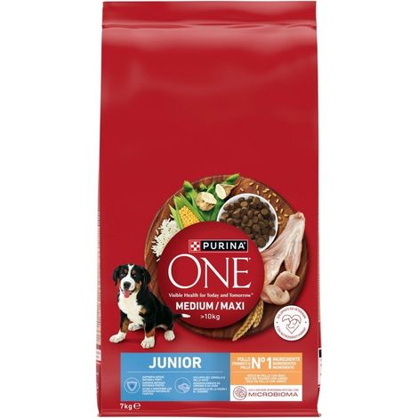 PURINA ONE MED/MAX Junior Poulet et Riz 7 kg (1/3)