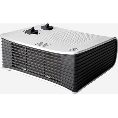 Black+decker BXSH2001E Termoventilatore da Tavolo 1000W 2000W Termostato Regolabile Protezione Surriscaldamento per ambienti fino a 15 m² colore Bianco (1/5)