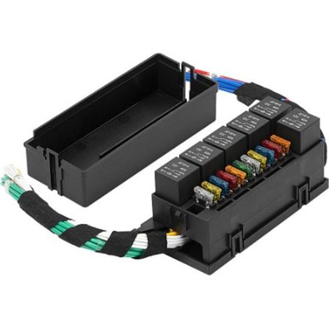 12V automotive relay fuse box, modified car fuse box with 11-wire harness, 6-way automotive fuse box (1/4)