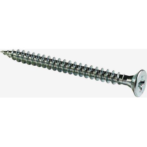 Vis à bois tête fraisée PZ zinguée Viswood filet total 6x40 mm (x10 vis)