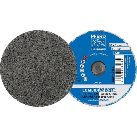 PFERD TOOLS COMBIDISC verpresste Vliesronde CDR PNER Ø 50mm Mittelhart A Fein für Finish 25 Stk