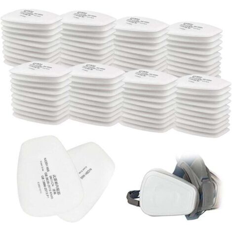 80 pièces 5N11 Rechange pour Particules, Coton Anti Poussière, Cartridge pour 3 M 6000/6200/7502/6800/7501/FF402 (1/4)