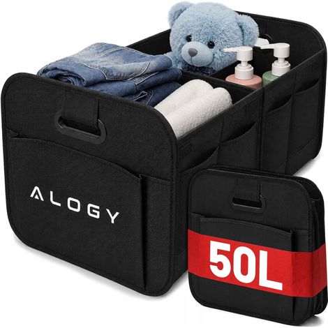 Organisateur De Coffre De Voiture - Noir - 60 × 36 × 30 Cm - Rangement Voiture - Accessoire Automobile (1/5)