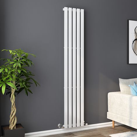 1800 x 340mm White Single Rectangular Panel Vertical Radiator