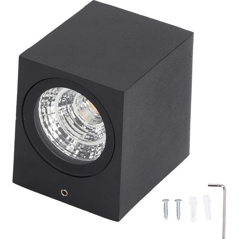 Lampe murale LED extérieure 5W aluminium imperméable 85‑265V pour patio porche hall lumière extérieure 8x7.5x6.5cm lumière chaude
