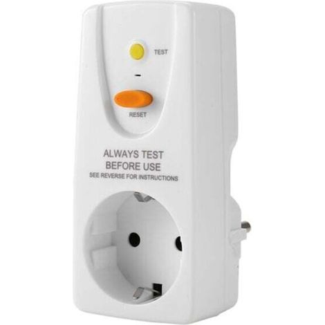 Disjoncteur de Fuite à la Terre 16A GFCI RCD Protection Électrique Domestique Sécurité Personnelle UE (1/4)