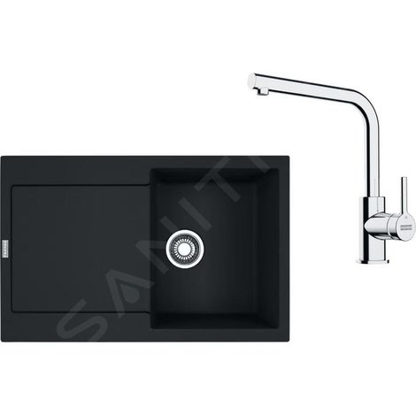 Franke Colonnes - Set de cuisine G259MČ, évier en fragranit MRG 611 + robinet FS 3230.031, noir mat / chrome 114.0700.720 (1/4)