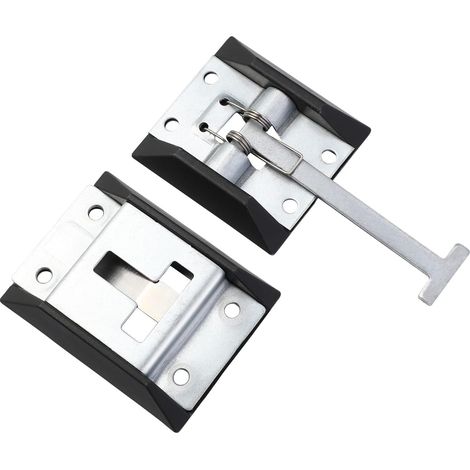 Gancio universale per porta d'ingresso del rimorchio, carico in metallo, accessori per camion con barra a T, chiusura universale per porta d'ingresso per rimorchio da carico (1/5)