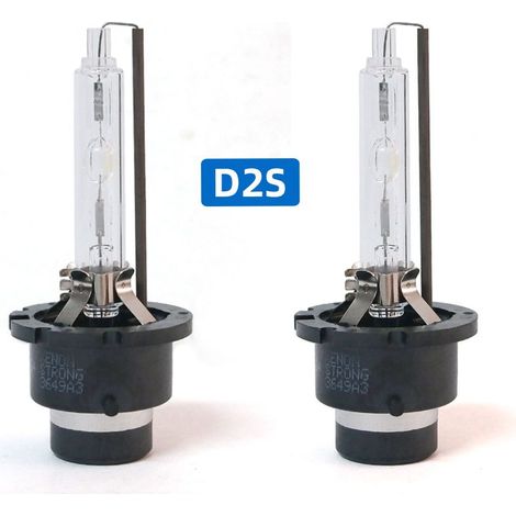 Lot de 2 Ampoules Xénon D2S HID 6000K 35W 12V, Ampoules de Remplacement pour Lampe à Décharge Faisceau Haut et Bas, Étanche IP68 (1/5)