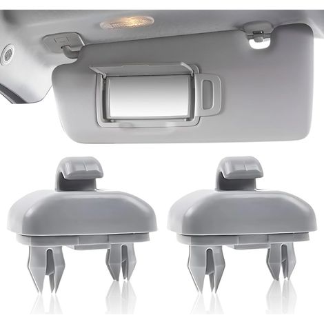 Sonnenblendenclip für Autos, 2-teilige Sonnenblendenhalterung mit Haken, passend für A1, A3, A4, A5, Q3, Q5 (8E0, 857, 562), A7, B6, B7, B8, S4, S5.