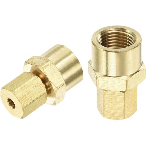 3Pcs Laiton Compression Tube 1/8" Tube OD x 1/8" NPT Femelle (1/5)