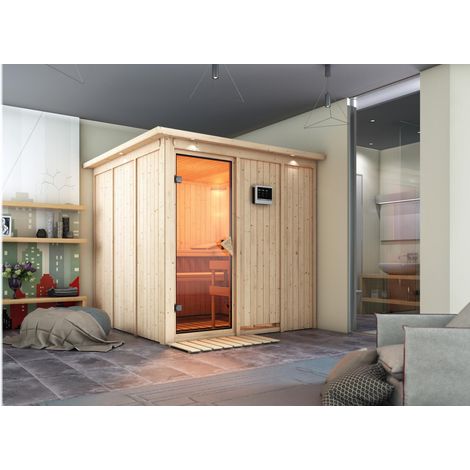 Rodin Front, 9KW ext.Strg bronzierte Ganzglastür u. DK