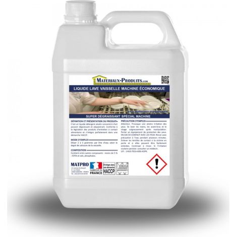 Liquide lave vaisselle machine économique - 5 L Orange - MATPRO (1/3)