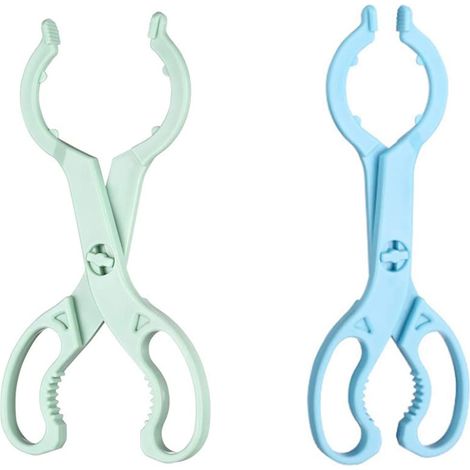 Juego de 2 pinzas de silicona antideslizantes para biberones y biberones anti-escaldaduras
