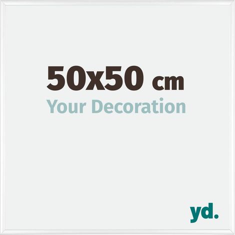Cadre Puzzle 50x50 cm - Blanc Brillant - Aluminium - Kent. (1/5)