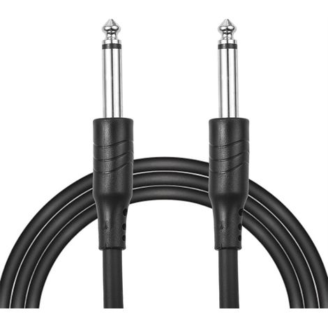 Câble de guitare CZ.INSPIRE avec prise jack 6,35 mm, 3 m (10 pieds), double interface droite mono mâle-mâle, câble professionnel anti-desserrage pour guitare électrique, clavier, amplificateur, haut-p (1/2)