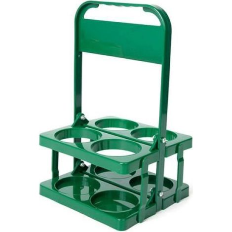 Porte-Boisson en Plastique Pliable à 4 Trous Porte-Boisson Réutilisable avec Poignée Porte-Boisson Portable Vert (1/5)